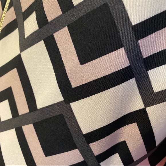 ELIZA J  | HOT PINK CHEVRON SHIFT DRESS  SZ 8 - Picture 9 of 14